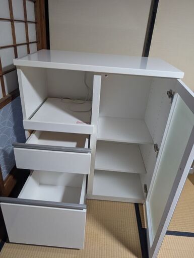 ニトリ 食器棚 キッチンカウンター ミドルレンジボード キュリー