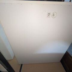 ニトリ 食器棚 キッチンカウンター ミドルレンジボード キュリー2 90MRB WHの画像