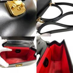 グッチ GUCCI ハンドバッグ レディロック ブラックの画像
