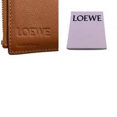 ロエベ LOEWE 三つ折り財布 アナグラム バーティカルウォレット ブルーの画像