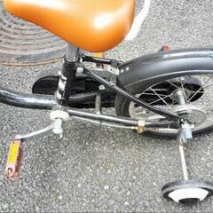 子供用14インチ　自転車　補助輪付きの画像
