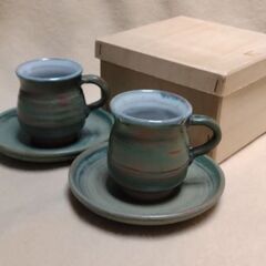 カップ&ソーサー 2客組(未使用品)の画像