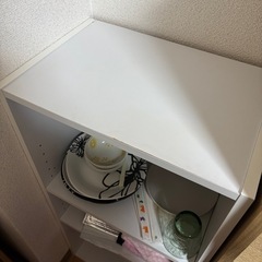 【無料で差し上げます】3段　カラーBOX【ホワイト】の画像