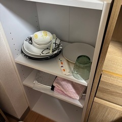 【無料で差し上げます】3段　カラーBOX【ホワイト】