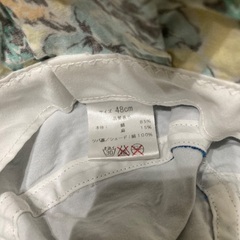 デニム　花柄　ハット　帽子　48cmの画像
