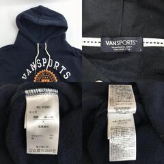Van Sports【ヴァンスポーツ】 長袖スウェットパーカー【メンズL/ネイビー/navy】Tops/hoodie/jacket◆BJ035-eの画像