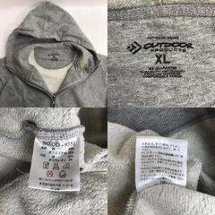 OUTDOOR【アウトドア】長袖スウェットパーカー【メンズXL/グレー/gray】Tops/hoodie/jacket◆BJ035-cの画像