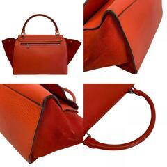 セリーヌ CELINE ハンドバッグ トラペーズ ショルダーバッグ 2way レッドの画像