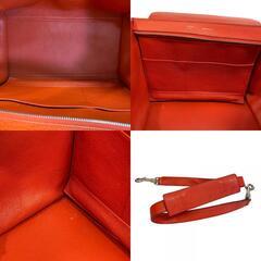 セリーヌ CELINE ハンドバッグ トラペーズ ショルダーバッグ 2way レッドの画像
