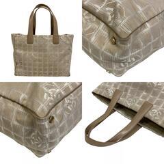 シャネル CHANEL トートバッグ ニュートラベルライン MM ショルダー ハンドバッグ ベージュの画像