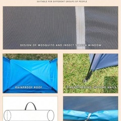 新品未使用キャンプテントの画像