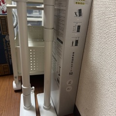 HEIAN SHINDO 家具転倒防止ポール L マットホワイト 取付高さ50~75cm 耐圧200kg UEQ-50W 平安伸銅工業の画像