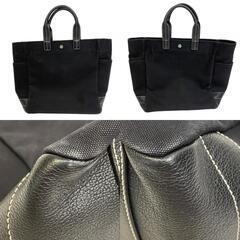 ティファニー TIFFANY&Co. トートバッグ 2WAY ハンド ショルダーバッグ ブラックの画像