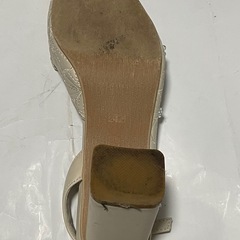 GRL ベージュサンダル 24.5cm ヒール7-8cm 美品の画像