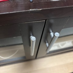 テレビボード　テレビ台ダークブラウン　収納付き　の画像