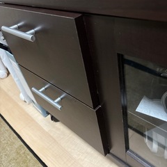 テレビボード　テレビ台ダークブラウン　収納付き　の画像