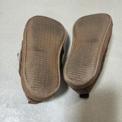 【17cm】スニーカー　マジックテープ　コーデュロイ　靴　シューズ　の画像