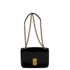 セリーヌ CELINE ショルダーバッグ セリーヌ C Cミディアム フラップバッグ チェーンショルダー 18253BFA ブラックの画像