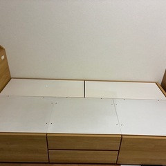 ニトリ　シングルベッドフレーム（ジオ2 LBR チェスト 40J)の画像