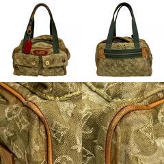 ルイヴィトン LOUIS VUITTON ハンドバッグ モノグラモフラージュ ジャスミン 村上隆 M95772 カーキの画像