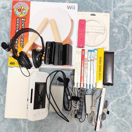 Wii 直ぐ遊べます‼️ WiiU](本体)Wii U すぐに遊べる マリオカート8 セット クロ/kuro