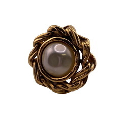 シャネル CHANEL イヤリング ヴィンテージ 片方のみ ゴールドの画像