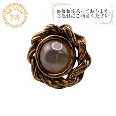 シャネル CHANEL イヤリング ヴィンテージ 片方のみ ゴールド