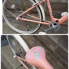 ブリヂストン ジュニア向け 自転車  エコパル 22インチ ピンク 訳あり品の画像
