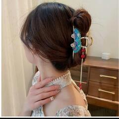 十里の桜 アンティークヘアアクセサリーバックヘッドヘアクリップ 2個セットの画像