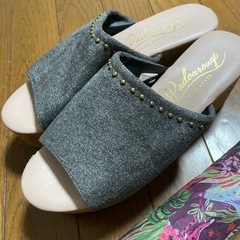無料！美品 しまむら サンダル 24 おまけ 折りたたみ傘の画像