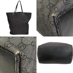 グッチ GUCCI トートバッグ GGキャンバス 2way 31242 ブラックの画像