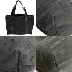 ブルガリ BVLGARI トートバッグ ロゴマニア マエレア ブラックの画像