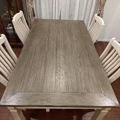 輸入家具 Ashley ダイニングテーブル＆チェア4脚の画像