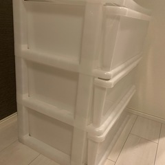 3段衣類ケース　ニトリの画像