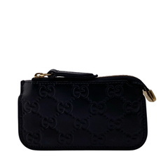グッチ GUCCI コインケース GG シマ キーリング 447964 ブラックの画像