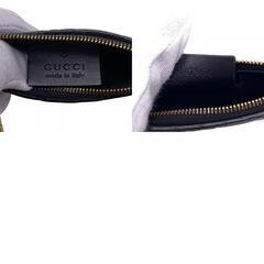 グッチ GUCCI コインケース GG シマ キーリング 447964 ブラックの画像