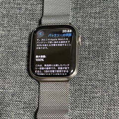 極美品　Apple watch 7 GPS+セルラーモデル　45mm チタニウムの画像