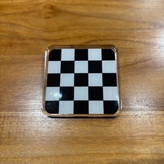 レジン　コースター　市松模様　ハンドメイドの画像