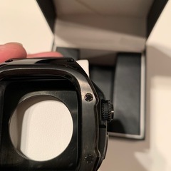 49mm ステンレスケース ウルトラ アップル ウォッチ ultra カバー ケース ラバー ベルト バンド黒ブラックの画像