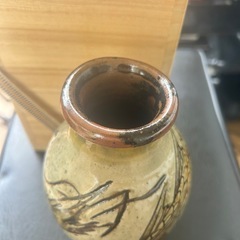 人間国宝 金城次郎 海老魚紋壺の画像