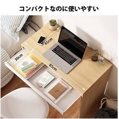 【美品】デスク/ワークデスク/引き出しありの画像