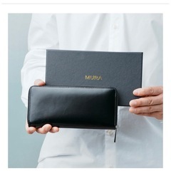 MURA：新品未使用箱入：長財布：ブラックの画像