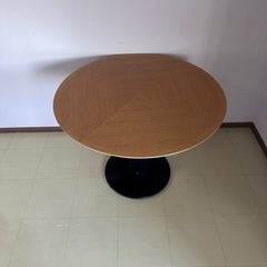 CONDEHOUSE カンディハウス 旭川家具木製丸テーブル ダイニングテーブルの画像