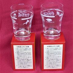 コカ・コーラ Coca-Cola　長野オリンピック 記念デザイン　ミニグラス　1998　NAGANO　レトロ　非売品 　2個  未使用保管品の画像