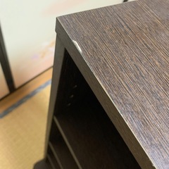 【相談中】本棚　移動式　ブラウン　2台セットの画像
