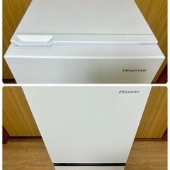 【美品】2022年 2ドア冷凍冷蔵庫 135ℓ Hisense HR-D1304【PayPayお支払い出来ます】の画像
