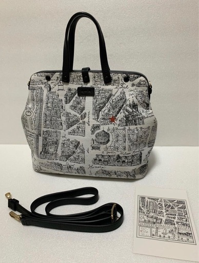 アニエス・ベー agnes b ドクターズバッグ　2Way ショルダーAdrian Beauコラボ　美品