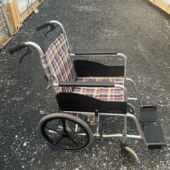 🌟車椅子✨チェック柄‼️　介護用　松永福利器具の画像
