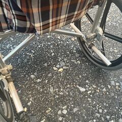 🌟車椅子✨チェック柄‼️　介護用　松永福利器具の画像