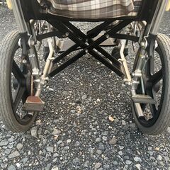 🌟車椅子✨チェック柄‼️　介護用　松永福利器具の画像